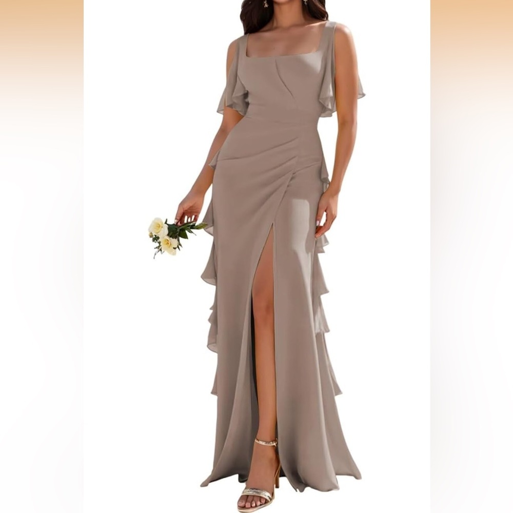 Chiffon A Line Bridesmaid Dress